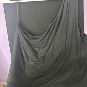 J. Crew Black One-Shoulder Top